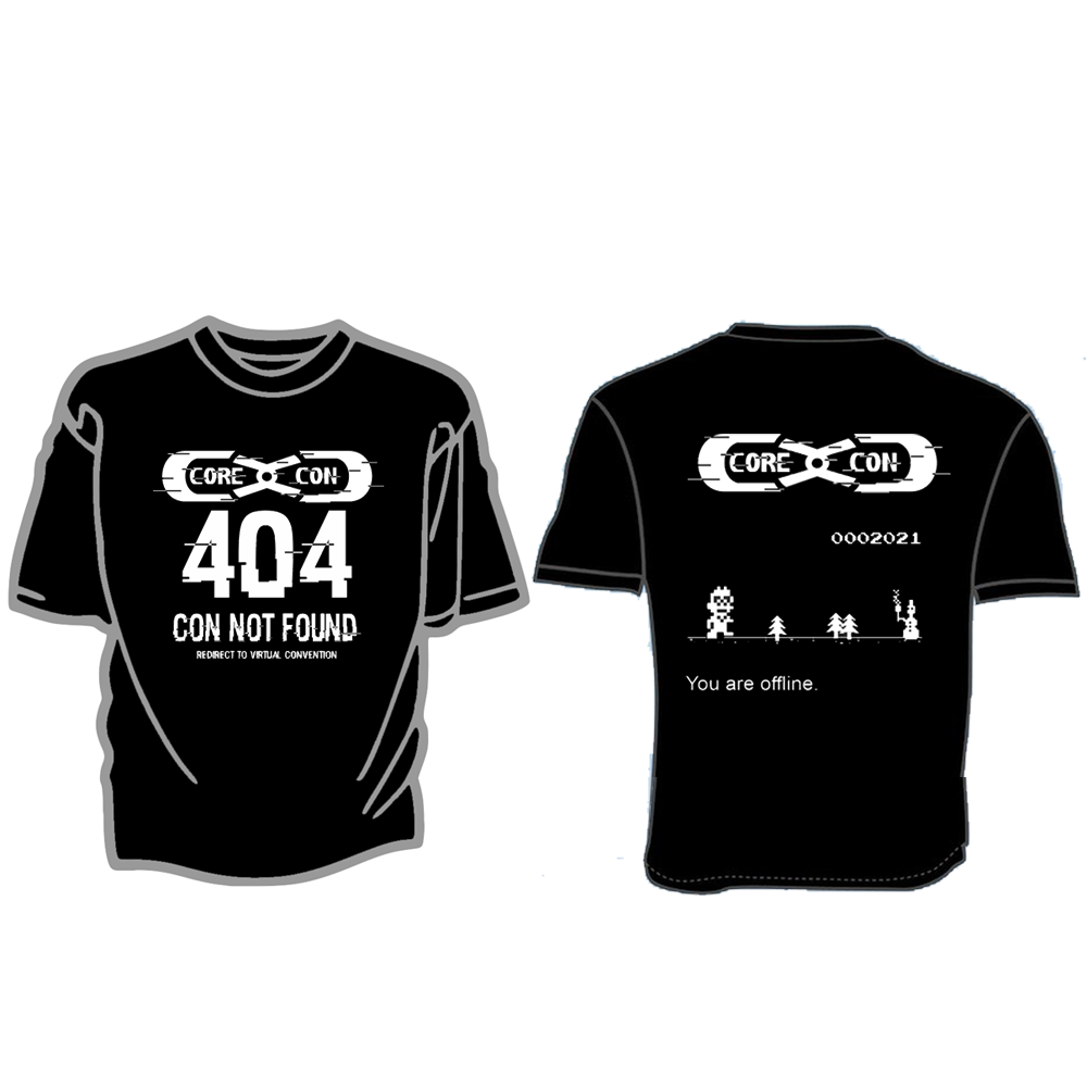 CoreCon 404 Con Not Found t-shirt